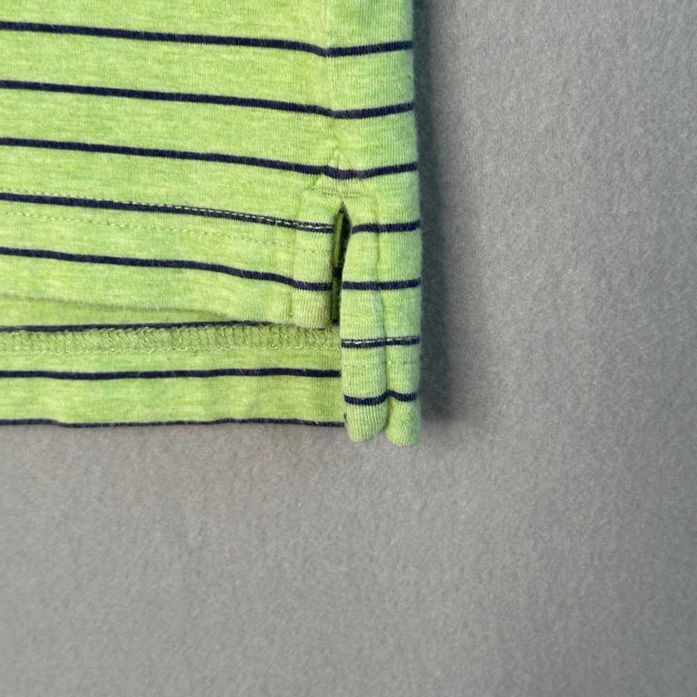 The Black Dog Striped Polo Shirt Mens XL Short Sleeve Green Golf Casual - Picture 6 of 11